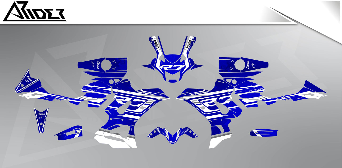 Kit de pegatinas para Yamaha R7 - Edición Prisma