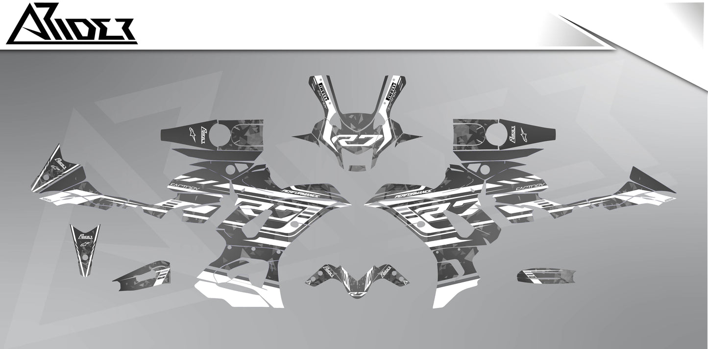 Kit de pegatinas para Yamaha R7 - Edición Prisma