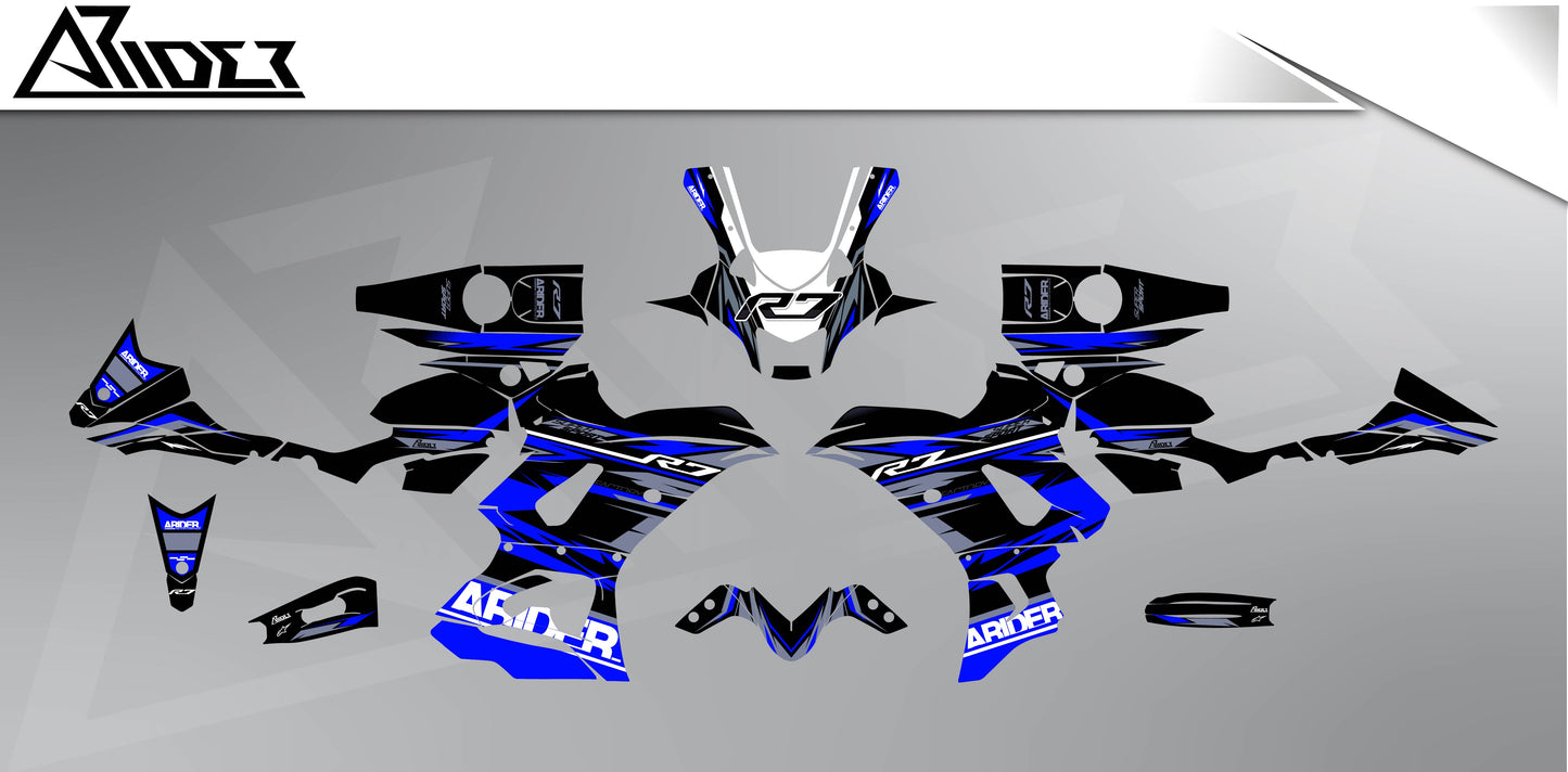 Graphics Kit suitable for Yamaha R7 - Race Edition