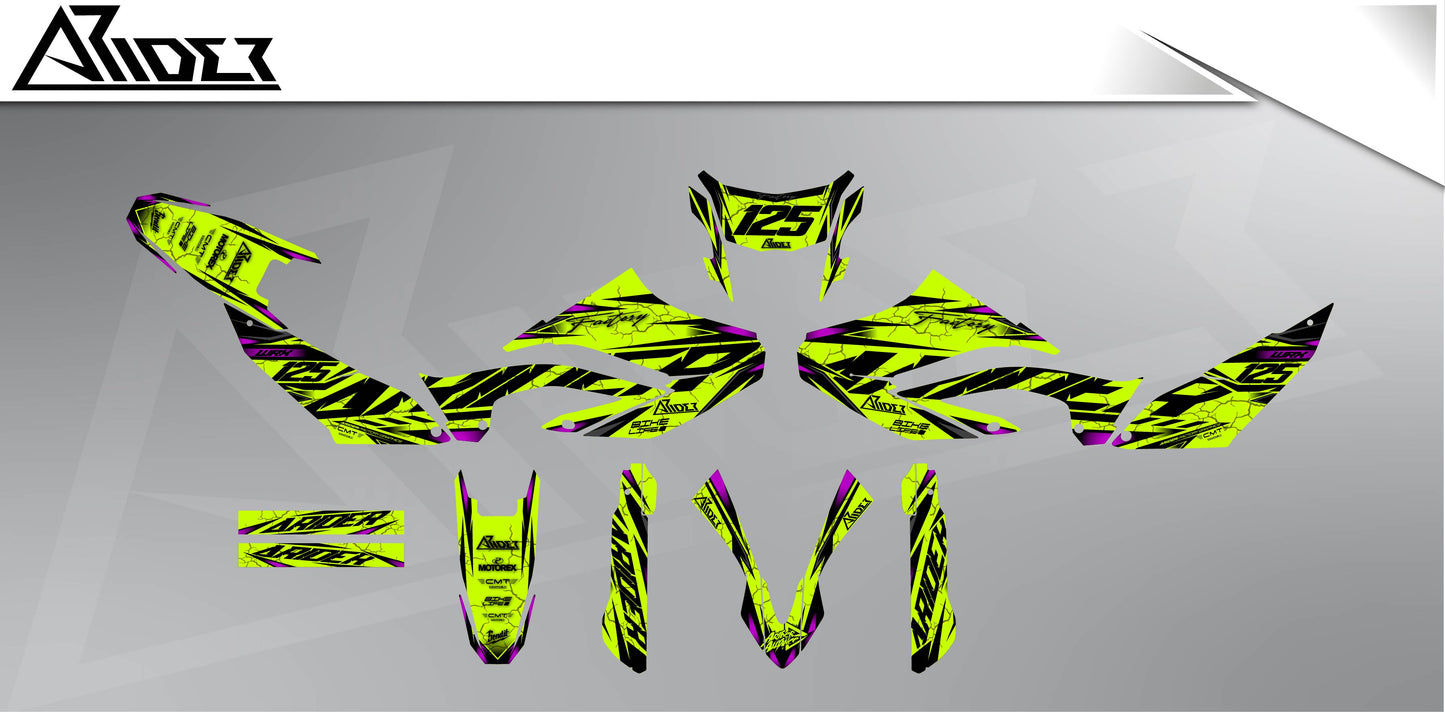 Graphics Kit suitable for Yamaha WR 125 X - Core Edition