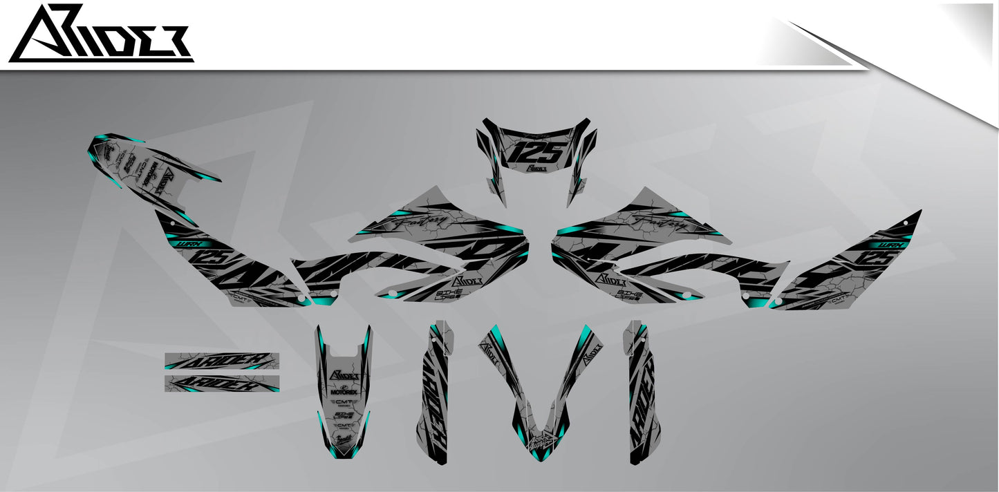 Graphics Kit suitable for Yamaha WR 125 X - Core Edition