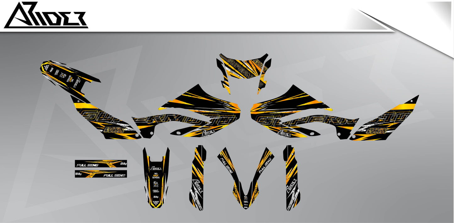 Kit de pegatinas para Yamaha WR 125 X - Edición Distorsión