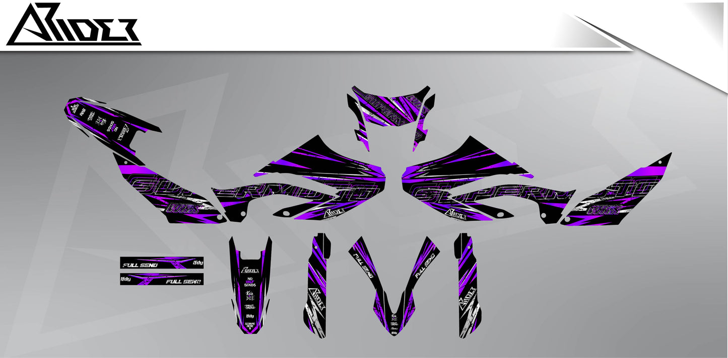 Kit de pegatinas para Yamaha WR 125 X - Edición Distorsión