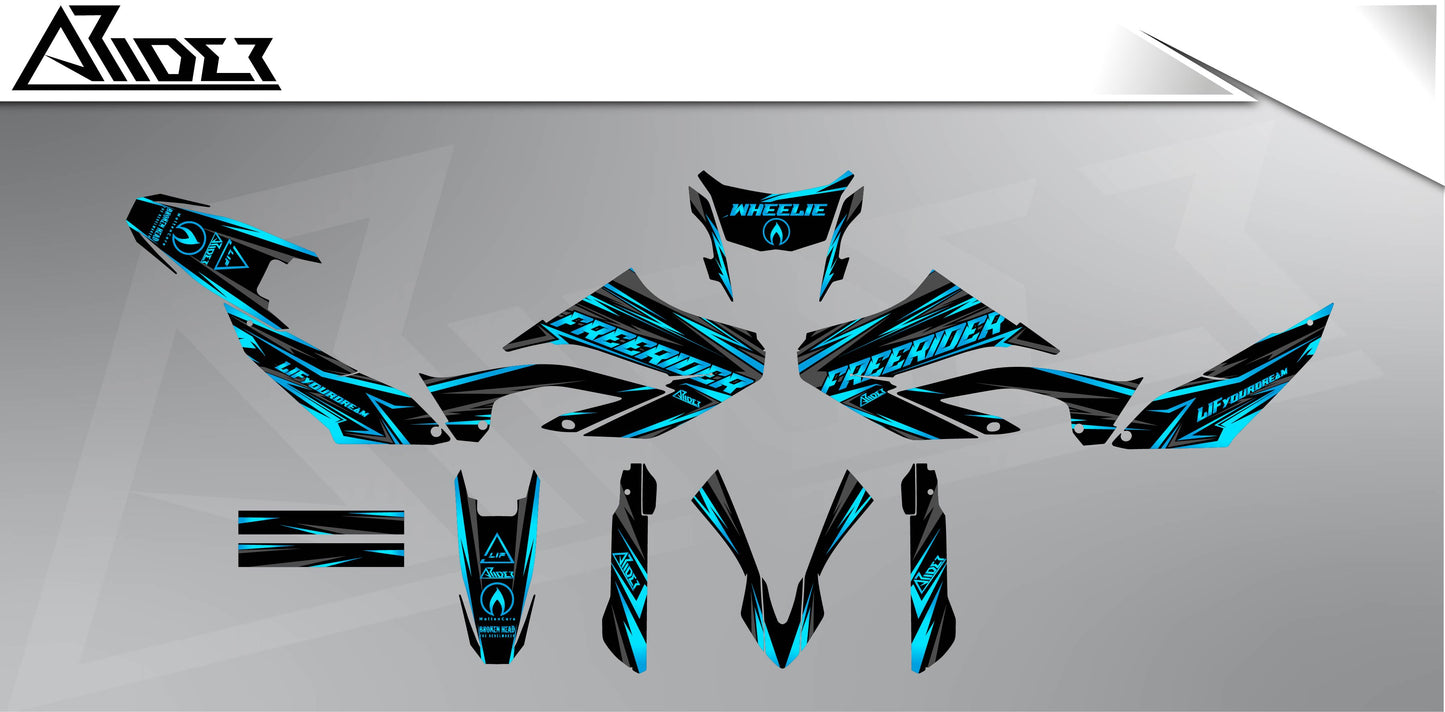 Kit de pegatinas para Yamaha WR 125 X - Edición FreeriderV1