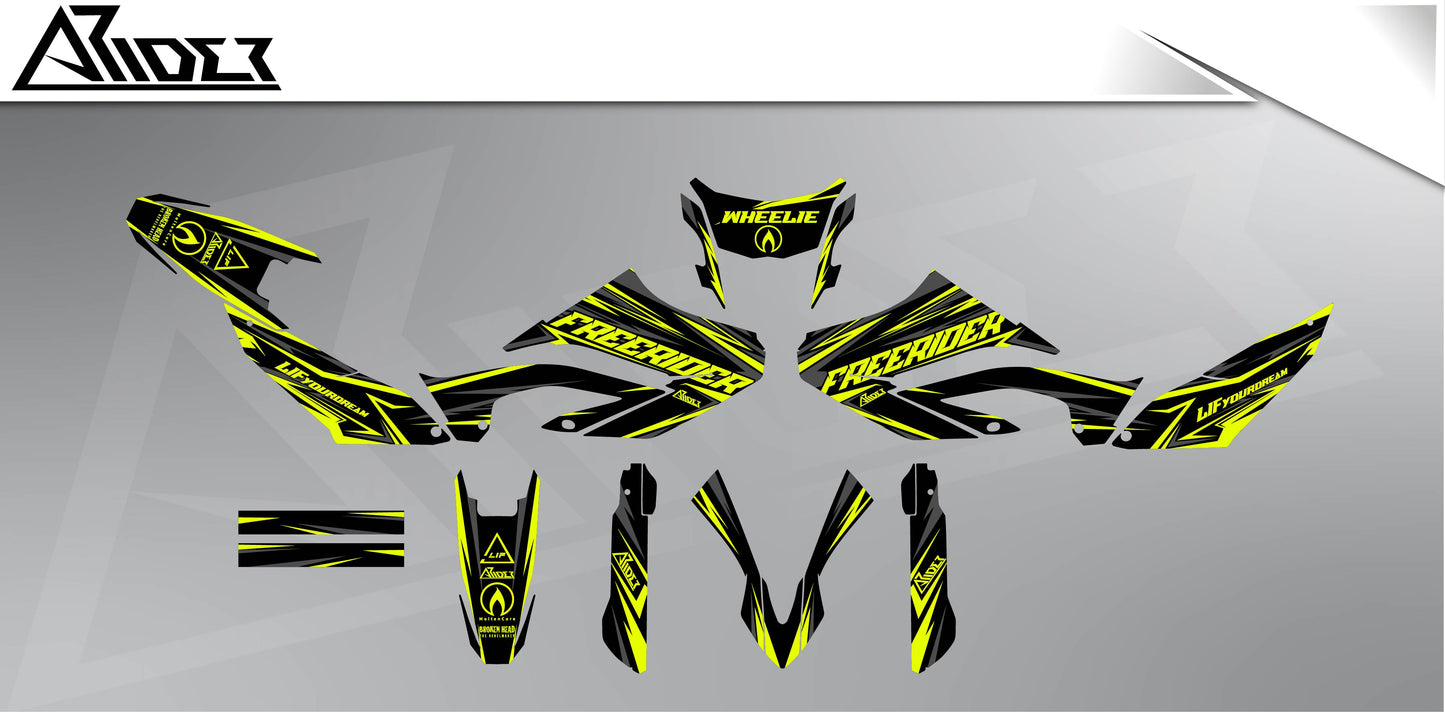 Kit de pegatinas para Yamaha WR 125 X - Edición FreeriderV1