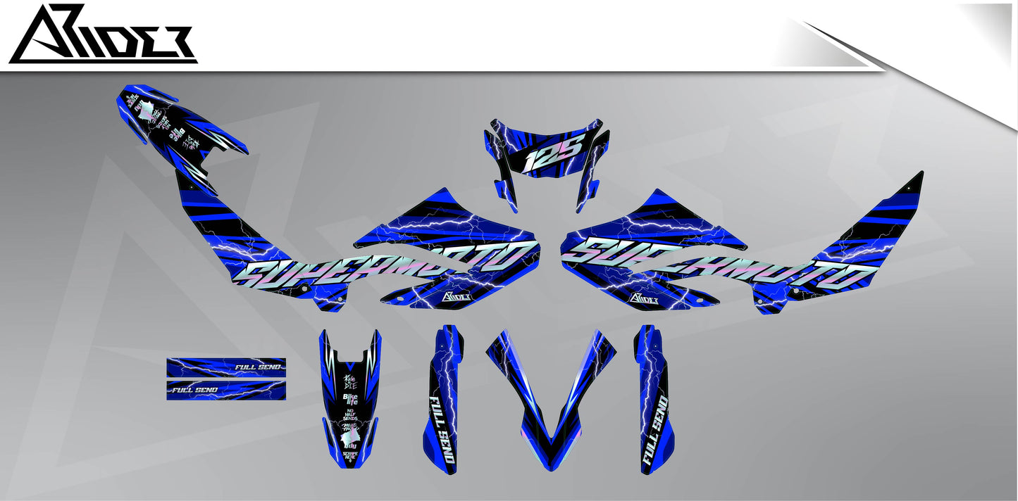 Graphics Kit suitable for Yamaha WR 125 X - Jokehock Edition