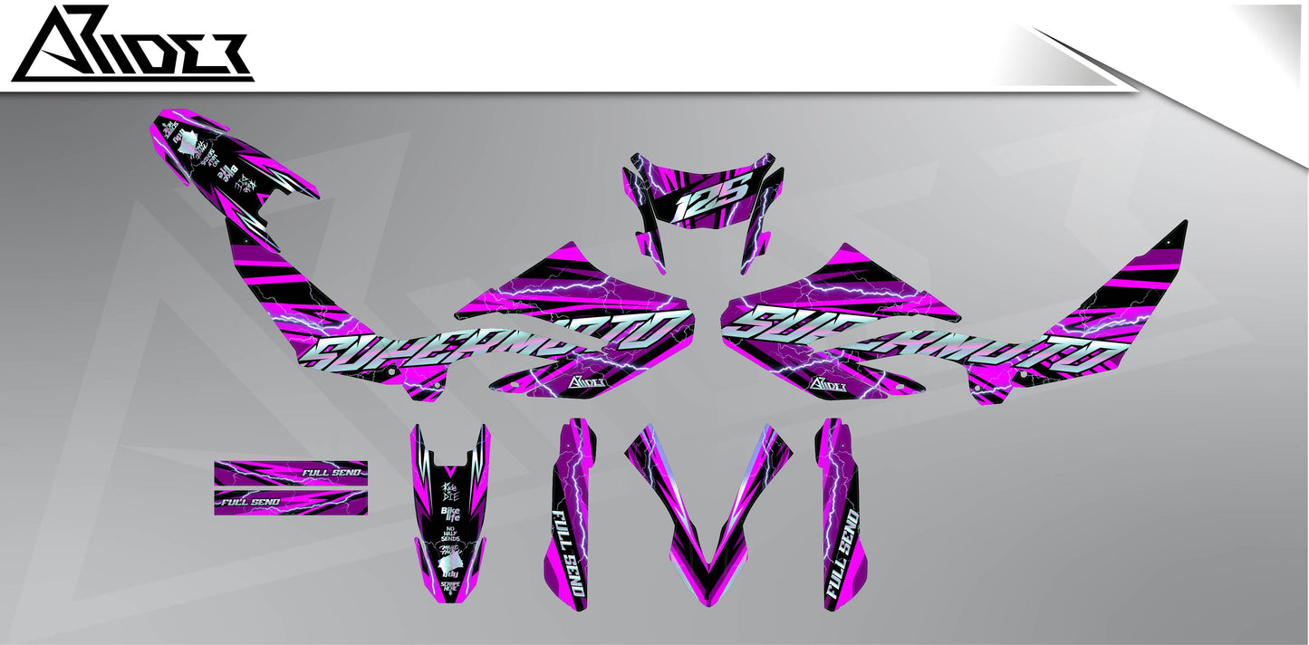 Graphics Kit suitable for Yamaha WR 125 X - Jokehock Edition