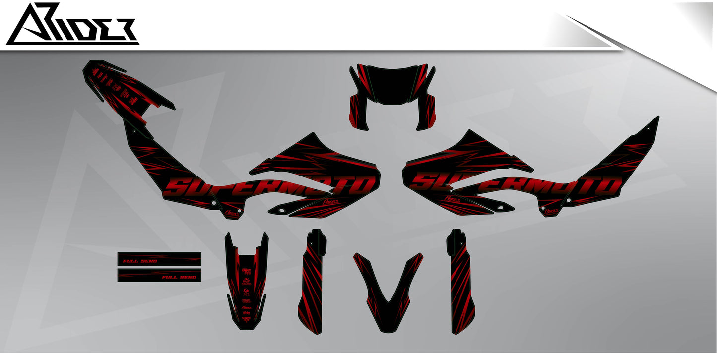 Graphics Kit suitable for Yamaha WR 125 X - Maex Edition