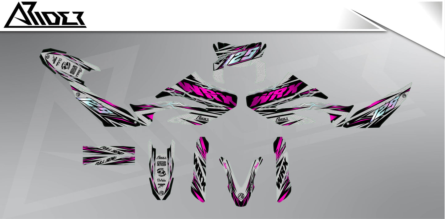Graphics Kit suitable for Yamaha WR 125 X - Shock Edition