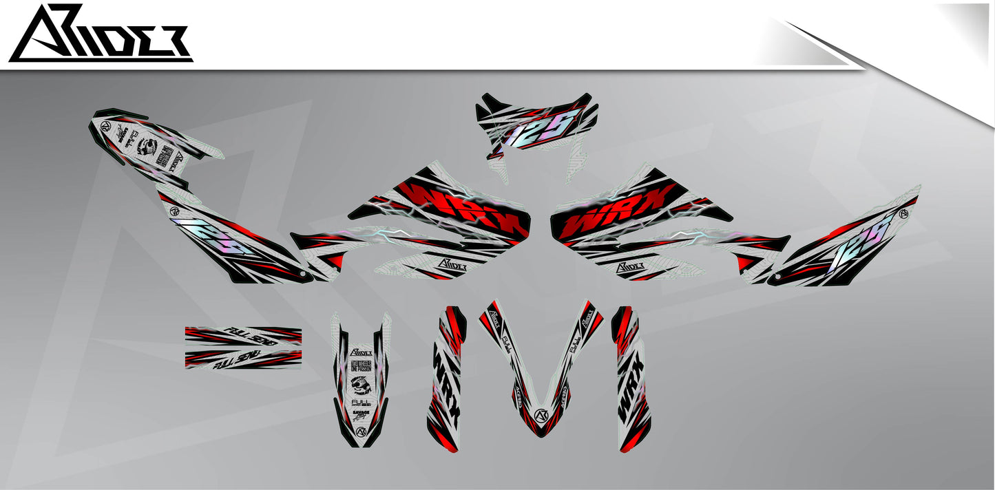 Graphics Kit suitable for Yamaha WR 125 X - Shock Edition