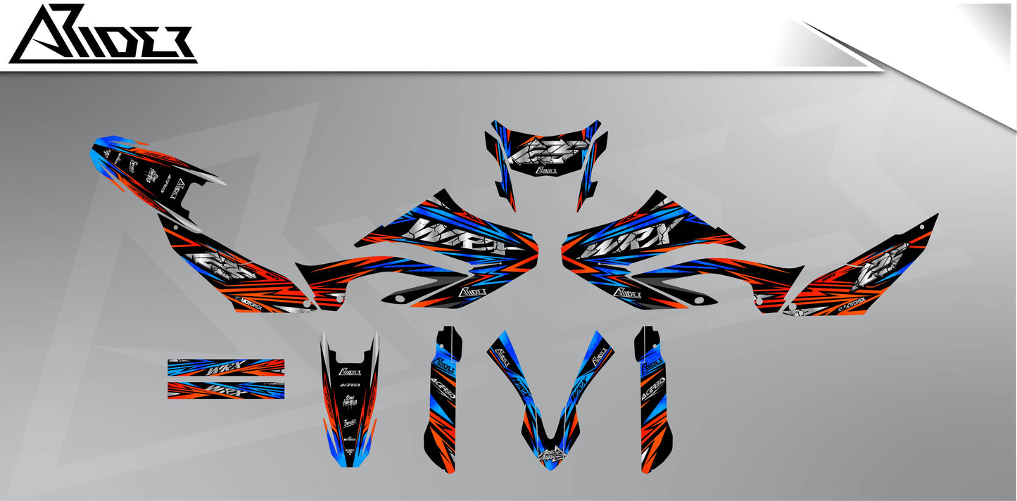 Kit de pegatinas para Yamaha WR 125 X - Edición Vault