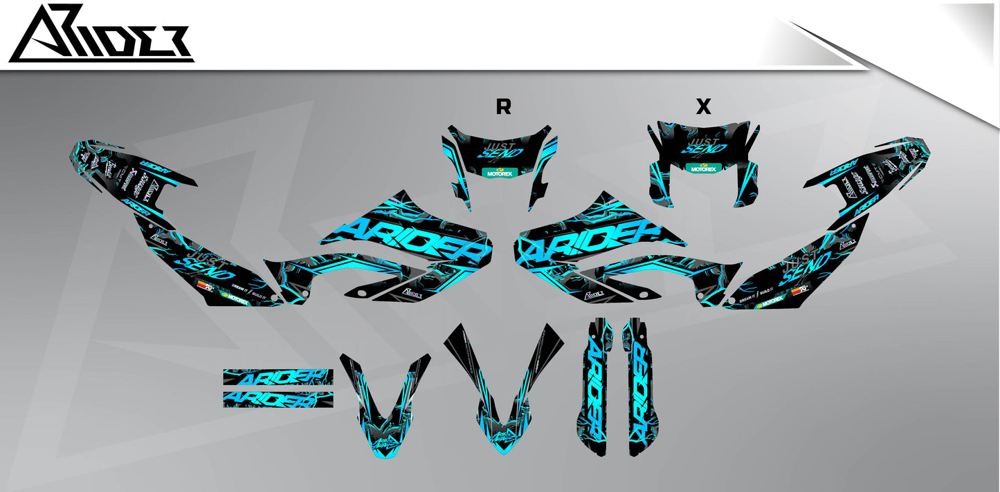 Kit de pegatinas para Yamaha WR 125 X - Edición Vortex