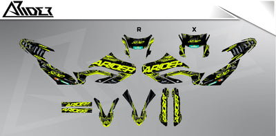 Graphics Kit suitable for Yamaha WR 125 X - Vortex Edition