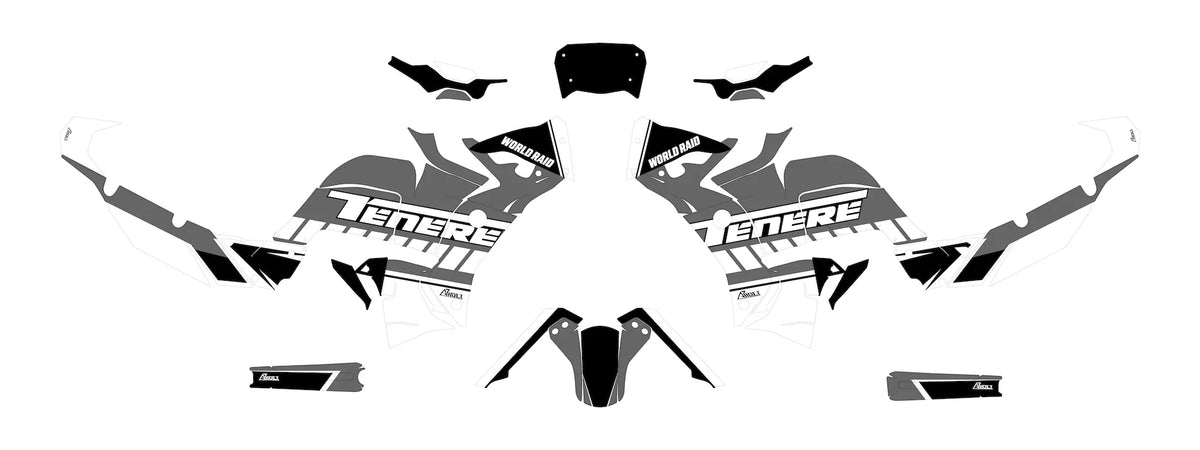 Dekor passend für Yamaha Tenere 700 World Raid - Force Edition - Arider