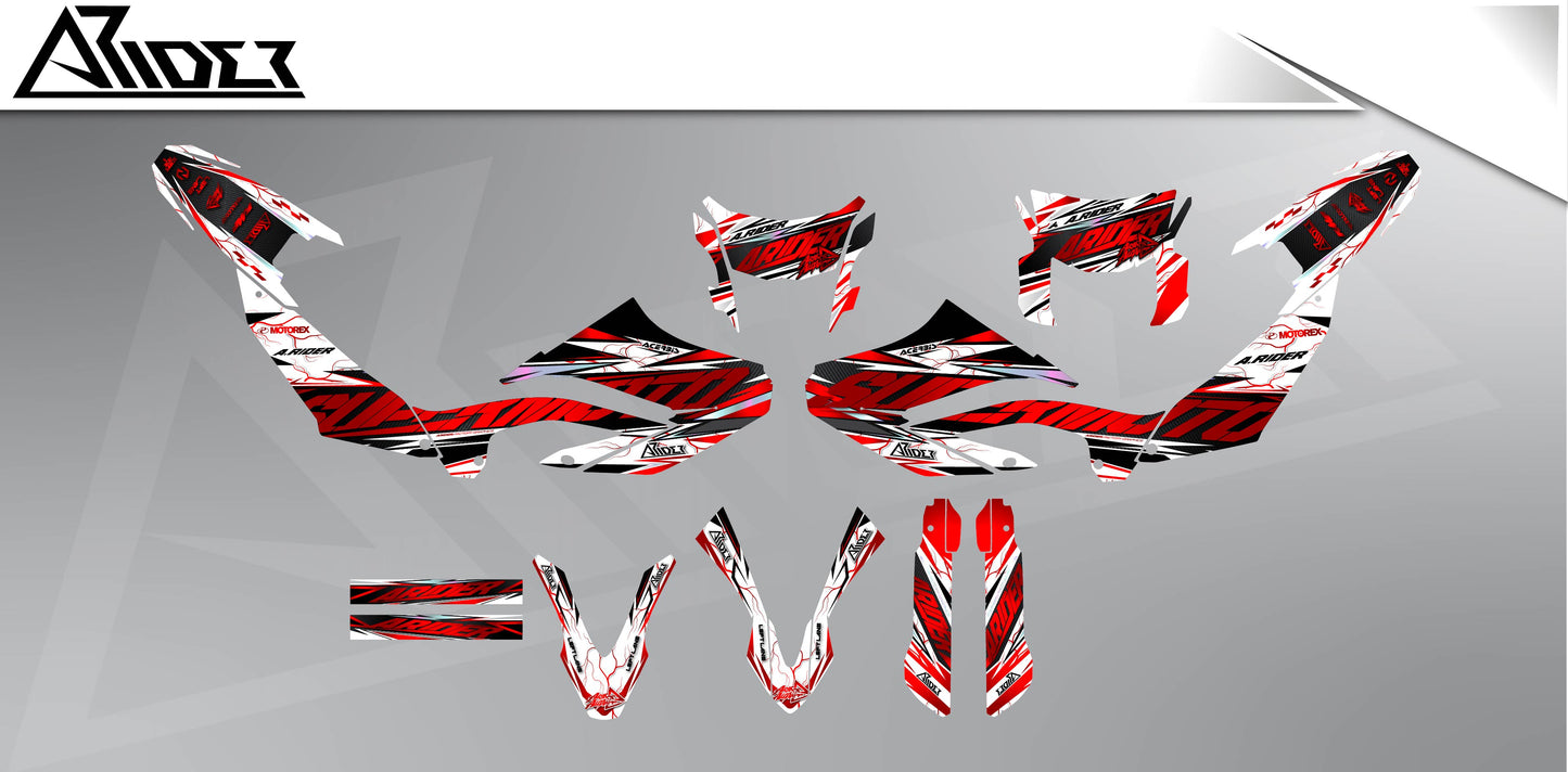 Kit de pegatinas para Yamaha WR 125 X - Edición Edge