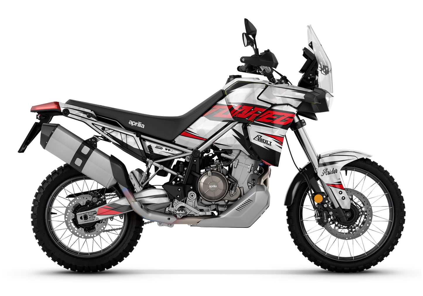 Dekor passend für Aprilia Tuareg 660 - Wild Edition, Farbe Rot