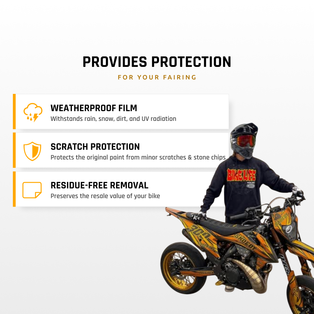 Graphics Kit suitable for KTM 690 SMC-R - Glow Edition