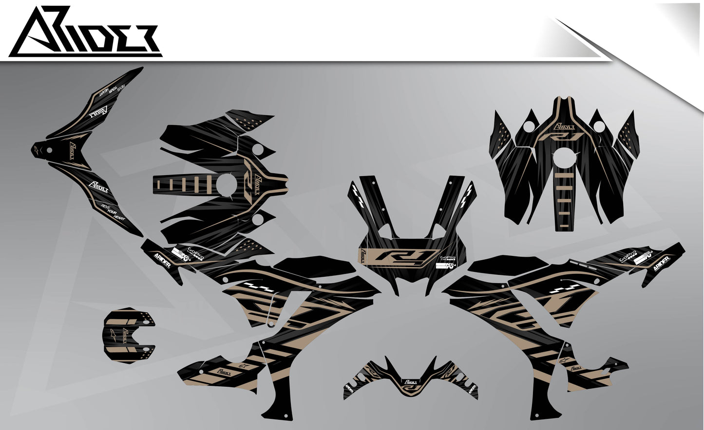 Graphics Kit suitable for Yamaha R1 - Race Edition