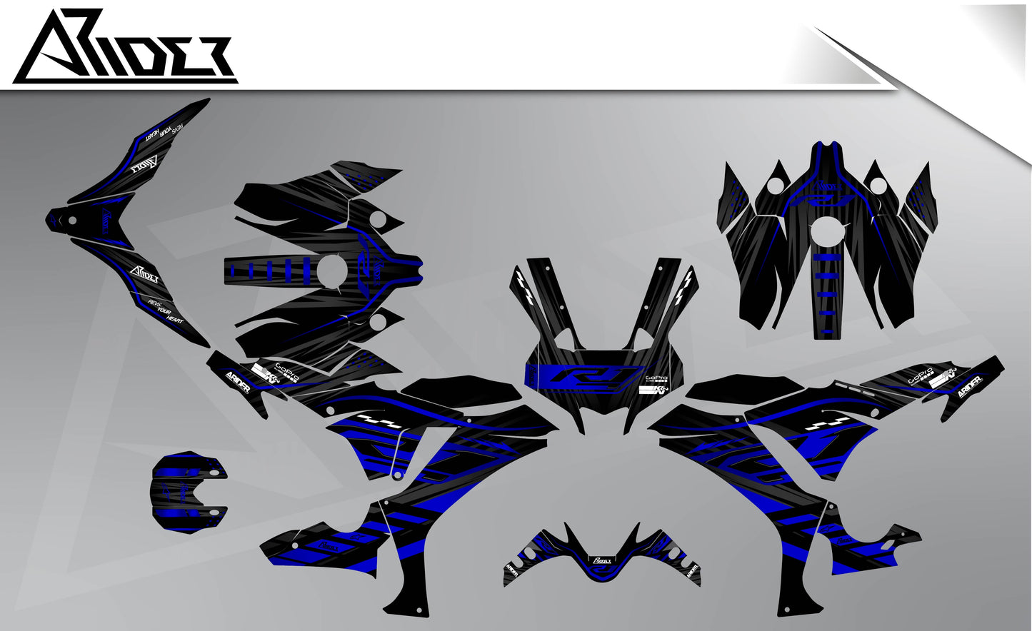 Graphics Kit suitable for Yamaha R1 - Race Edition