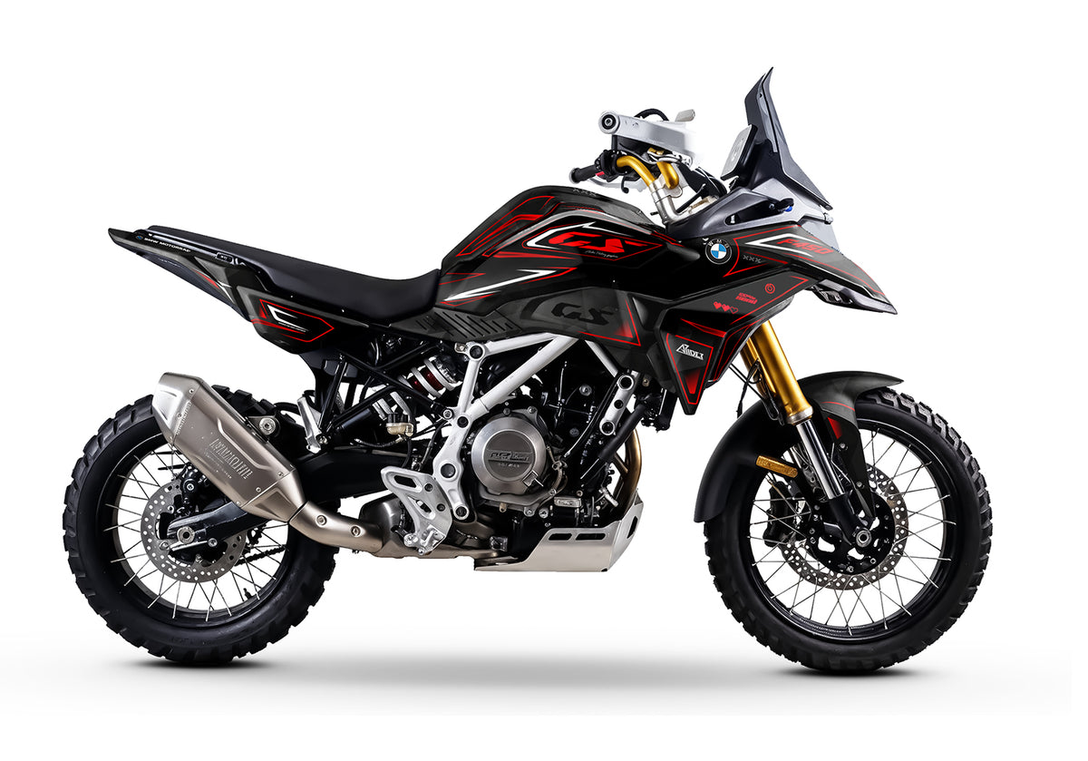 Dekor passend für BMW F 450 GS - Crash Edition, Farbe Rot