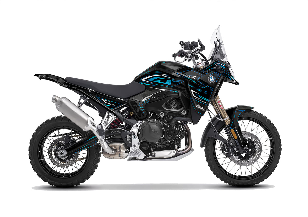 Dekor passend für BMW F 900 GS - Crash Edition, Farbe Blau