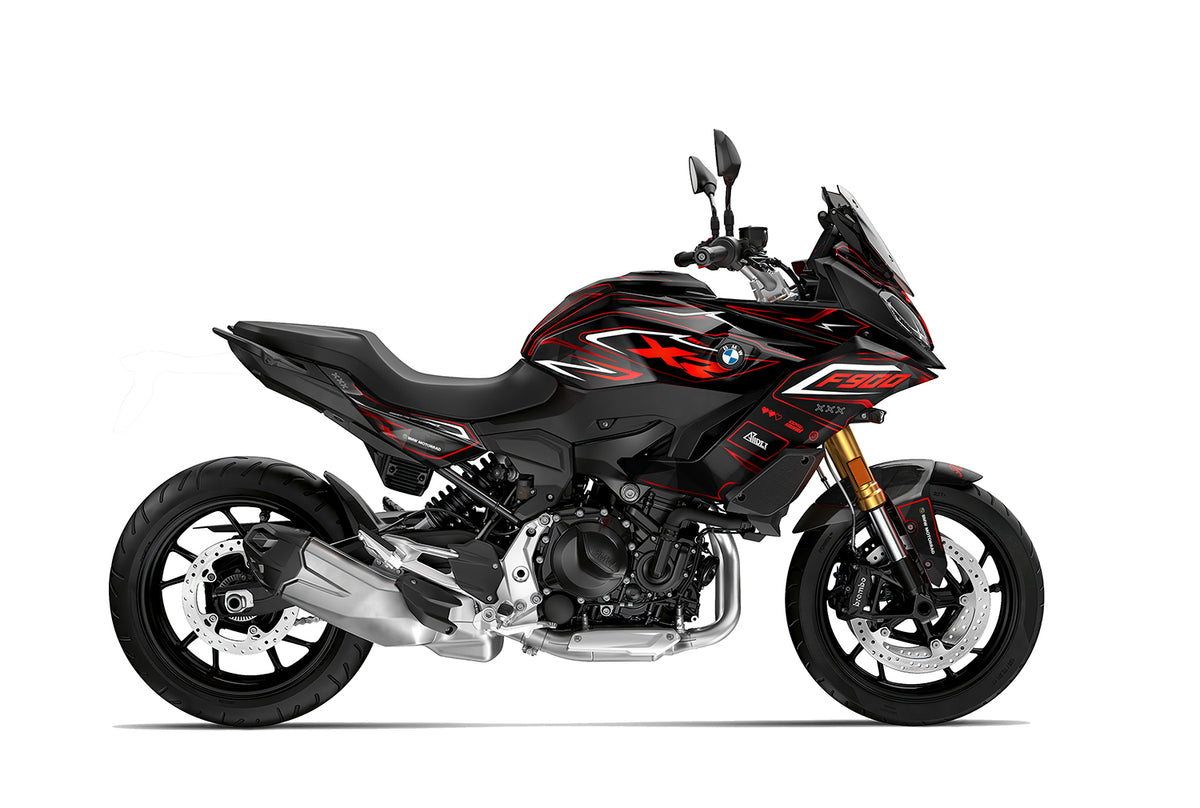 Dekor passend für BMW F 900 XR - Crash Edition, Farbe Rot