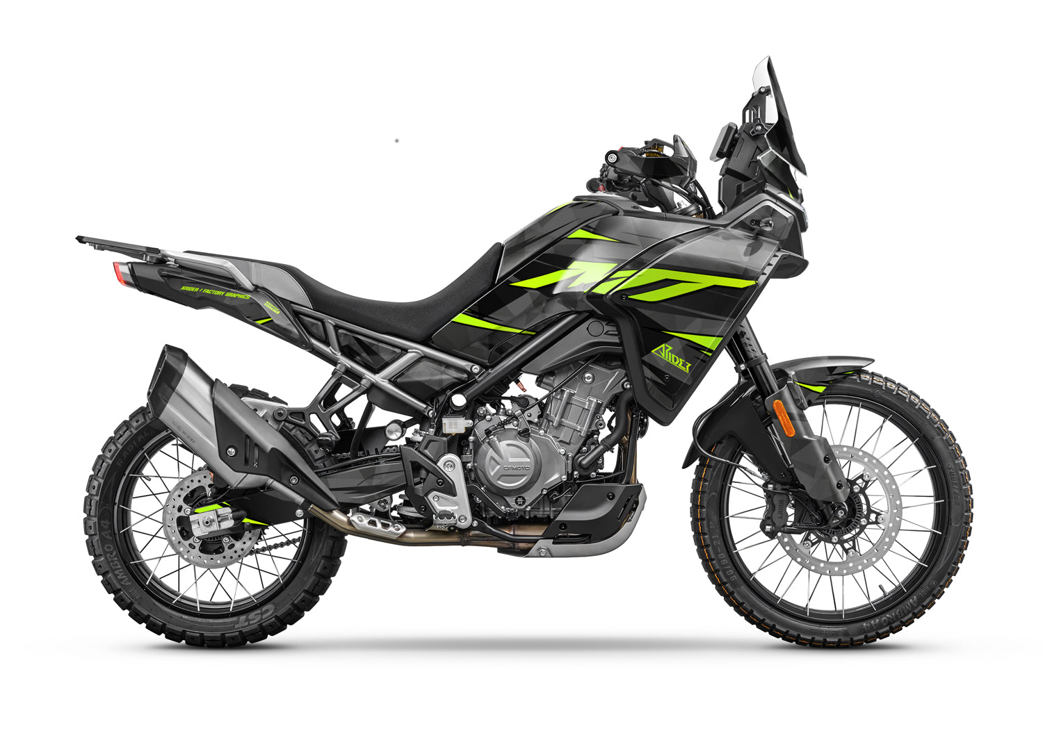 Dekor passend für CFMOTO 450 MT - Wild Edition, Farbe Grün