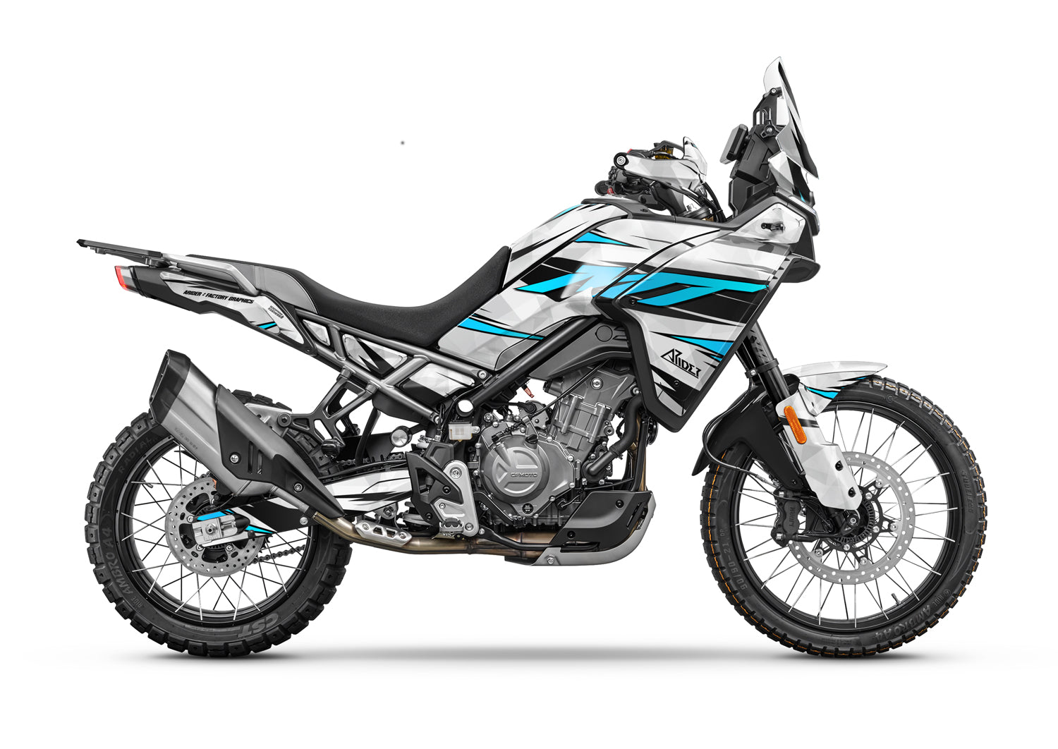 Dekor passend für CFMOTO 450 MT - Wild Edition, Farbe Türkis