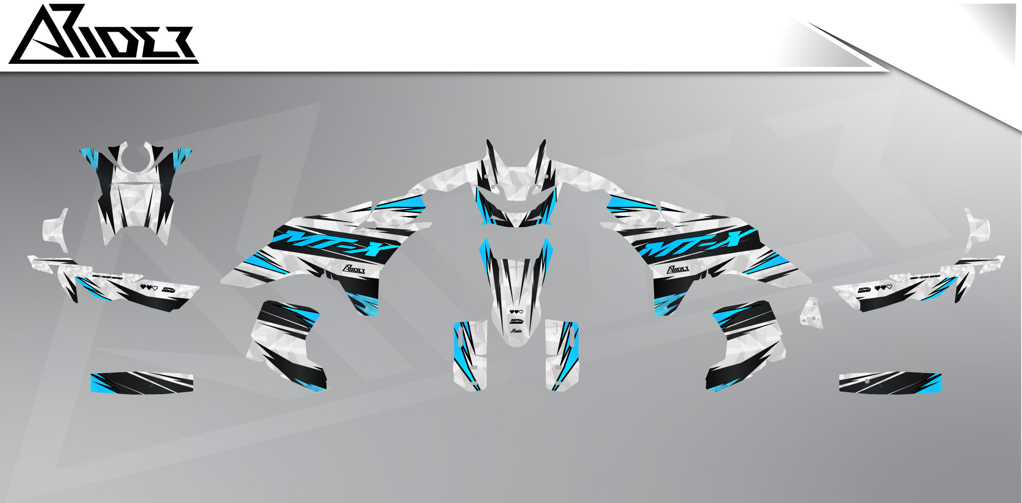 Graphics Kit suitable for CFMOTO 800 MT-X - Wild Edition | Arider