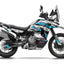 Dekor passend für CFMOTO 800 MT-X - Wild Edition, Farbe Blau | Weiß