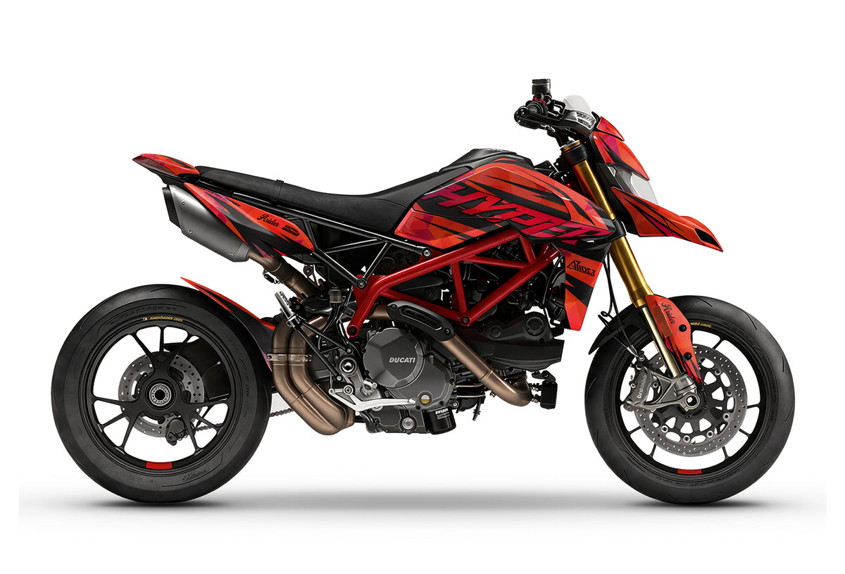 Dekor passend für Ducati Hypermotard 950 - Wild Edition, Farbe Rot