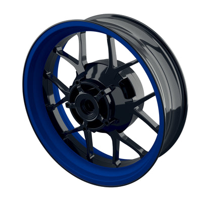 Individuelle Felgenaufkleber "Einfarbig" Premium Wheelsticker blau