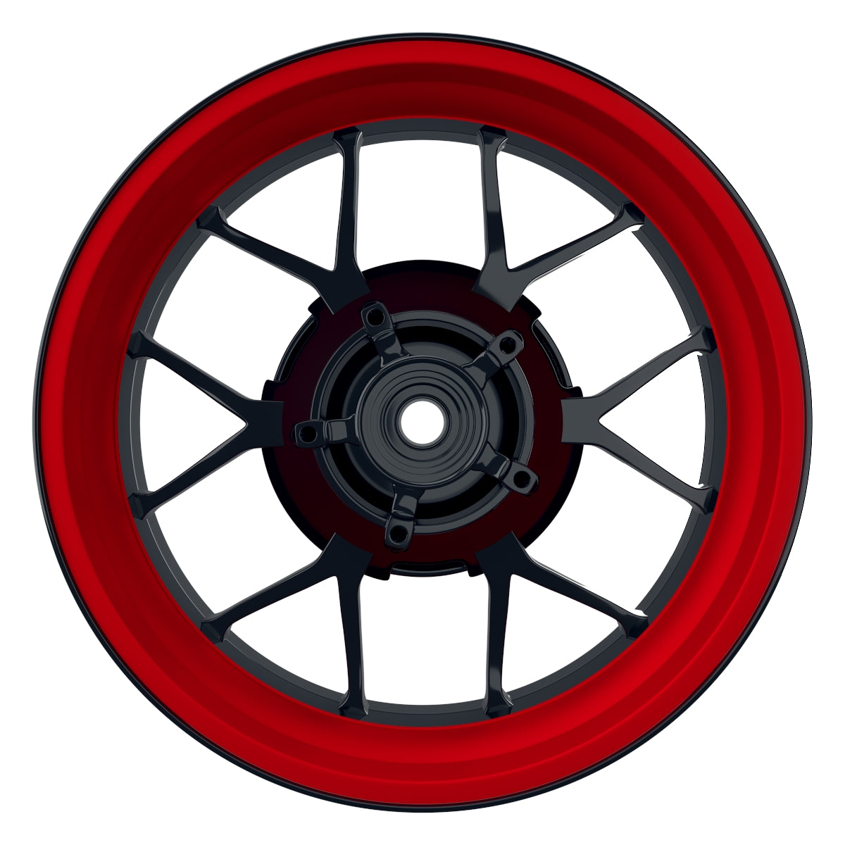 Felgenaufkleber Einfarbig Wheelsticker Premium rot
