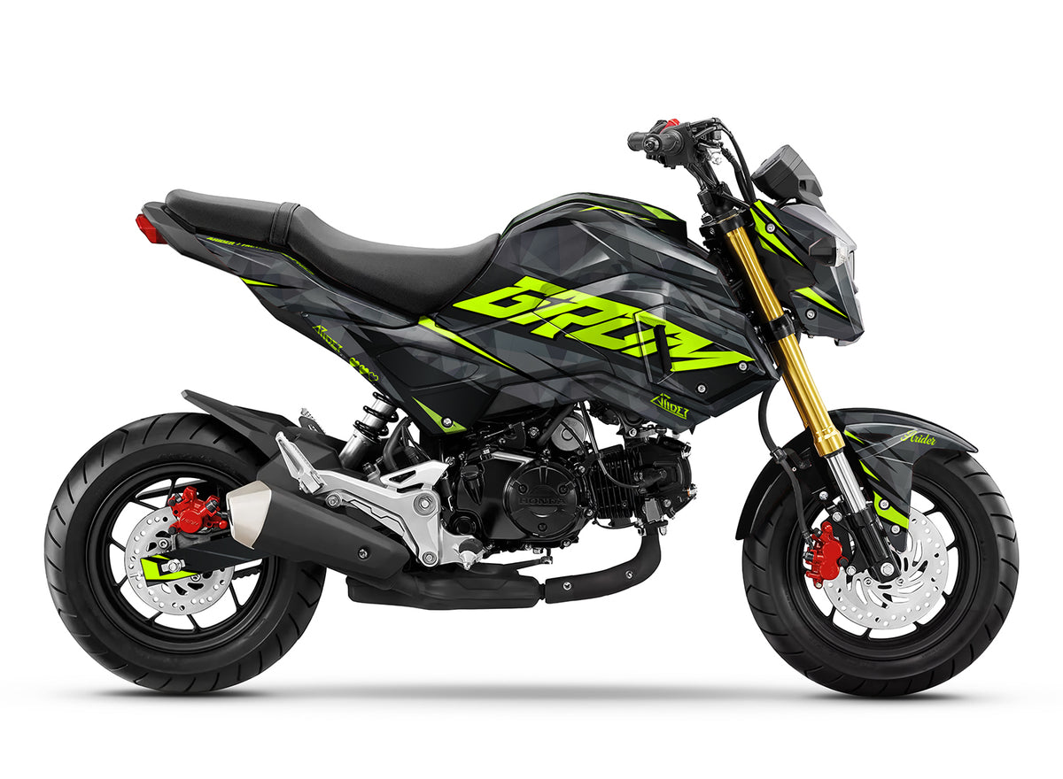 Dekor passend für Honda MSX 125 Grom - Wild Edition, Farbe Grün, Baujahr 2017-2020