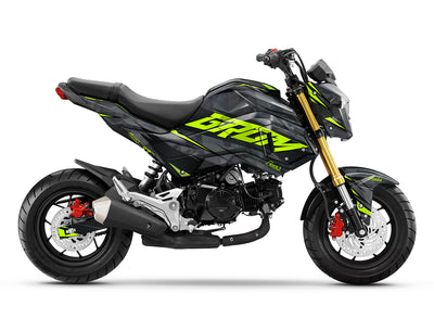 Dekor passend für Honda MSX 125 Grom - Wild Edition, Farbe Grün, Baujahr 2017-2020
