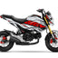 Dekor passend für Honda MSX 125 Grom - Wild Edition, Farbe Rot, Baujahr 2017-2020
