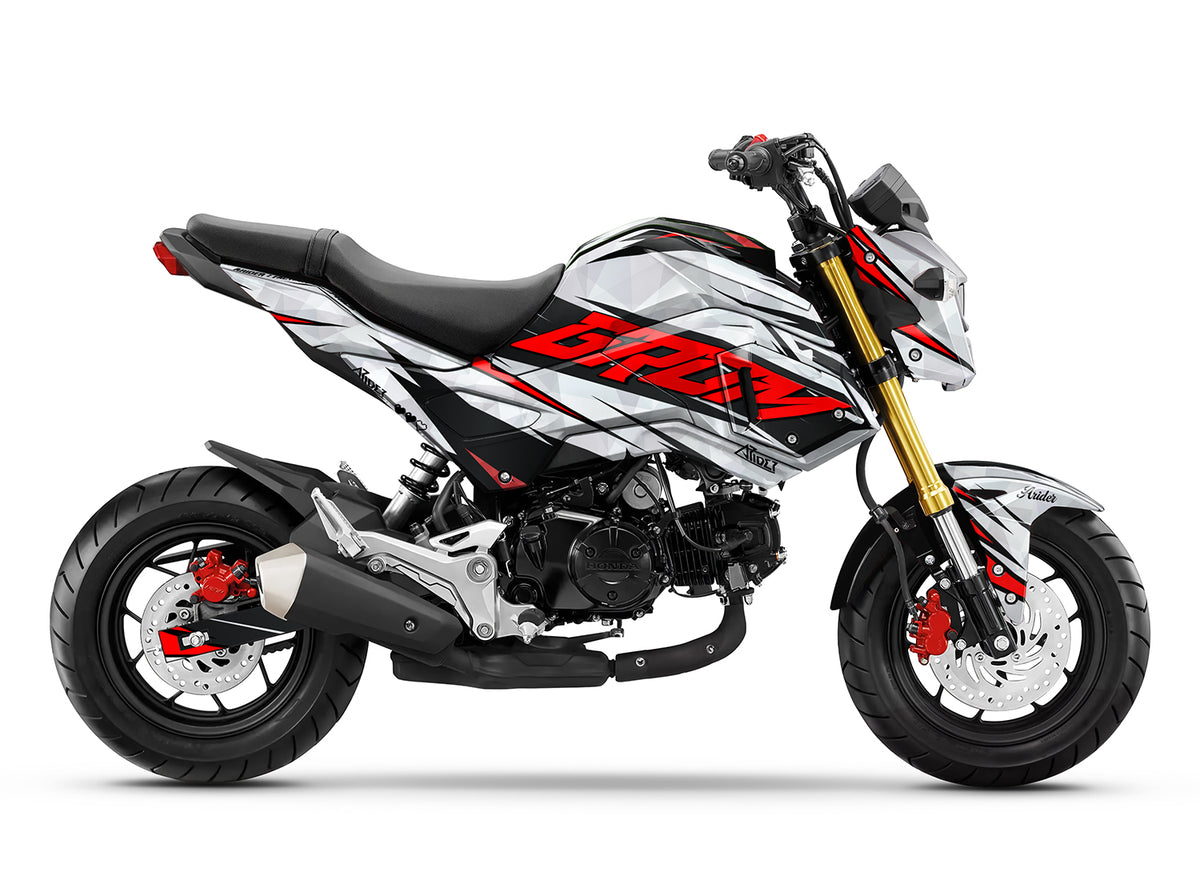 Dekor passend für Honda MSX 125 Grom - Wild Edition, Farbe Rot, Baujahr 2017-2020