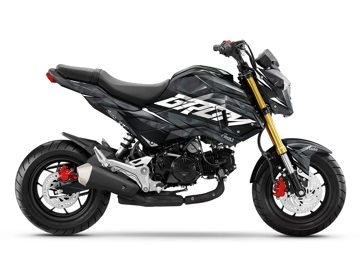 Dekor passend für Honda MSX 125 Grom - Wild Edition, Farbe Schwarz, Baujahr 2017-2020