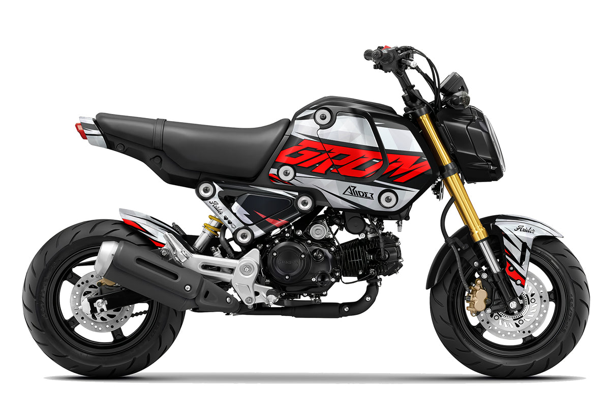Dekor passend für Honda MSX 125 Grom - Wild Edition, Farbe Rot, Baujahr 2021-2024
