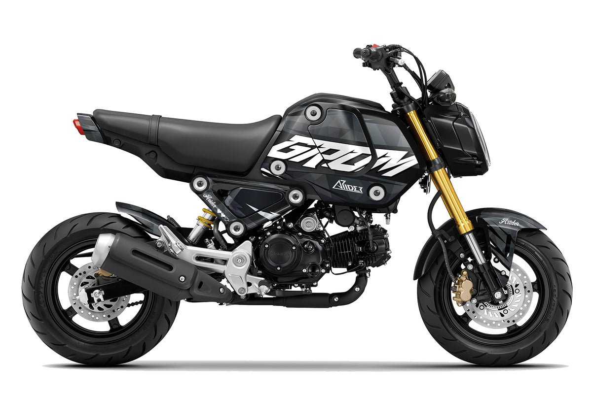 Dekor passend für Honda MSX 125 Grom - Wild Edition, Farbe Schwarz, Baujahr 2021-2024