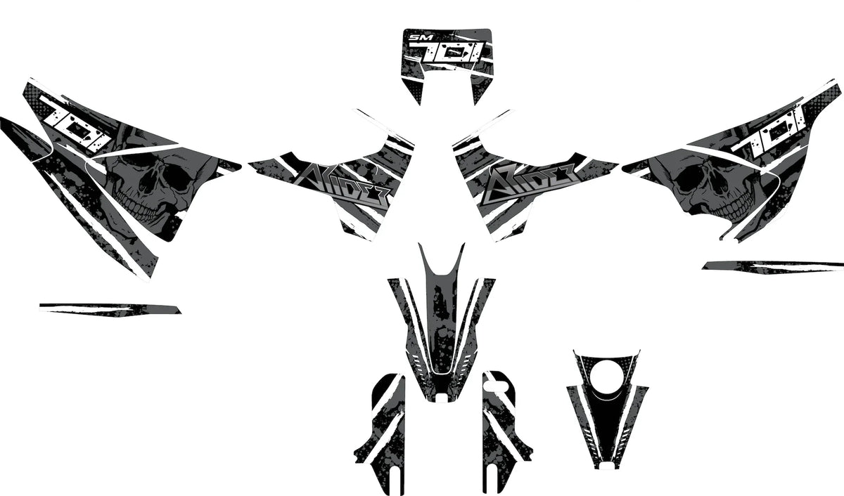 Dekor passend für Husqvarna 701 - Skull Edition - Arider
