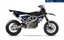 Arider Dekor passend für Husqvarna 701 – Sigma Edition, blau-weißes Grafikdesign auf einer Husqvarna 701 Supermoto in Seitenansicht.

