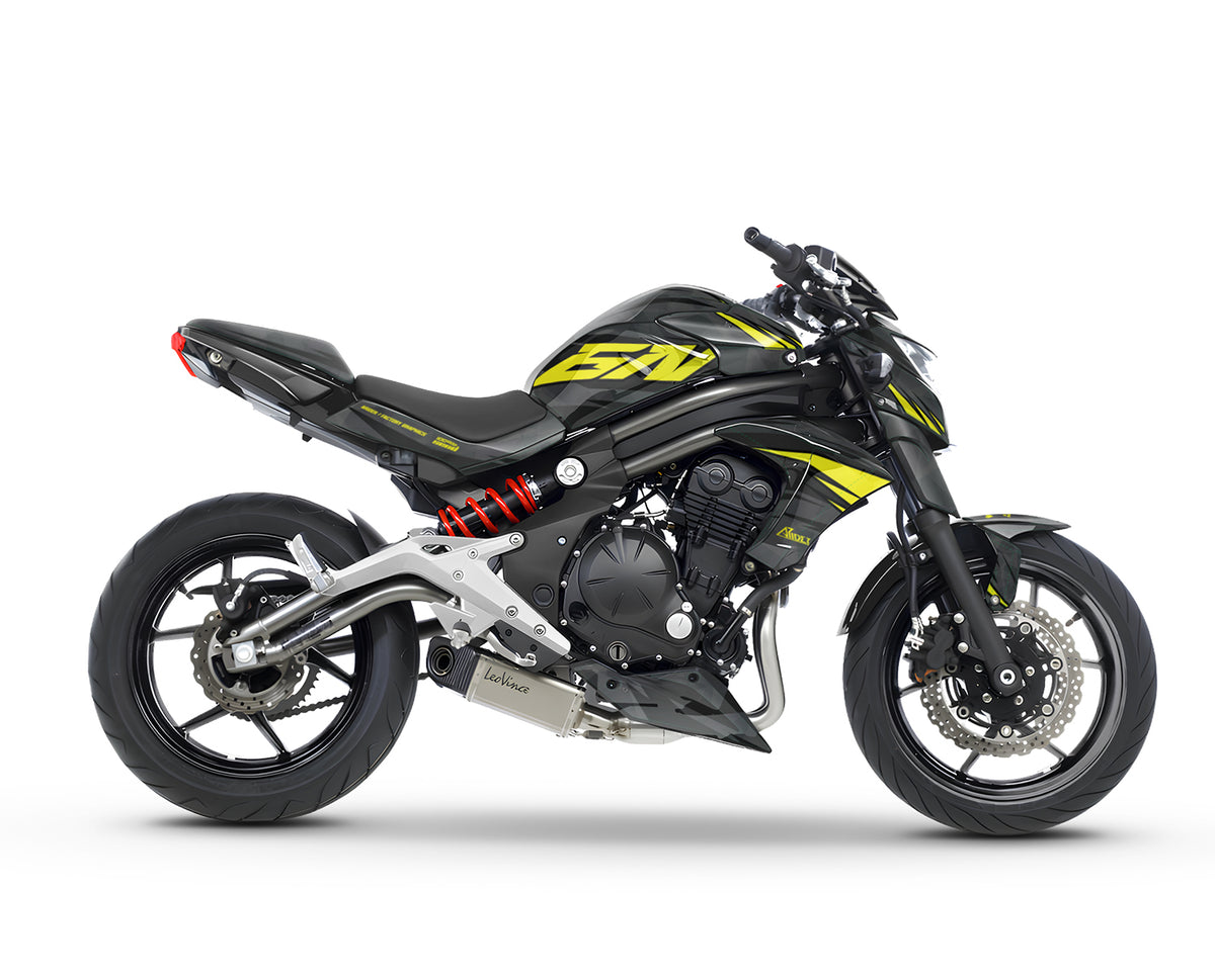 Dekor passend für Kawasaki ER-6N - Wild Edition, Farbe Gelb