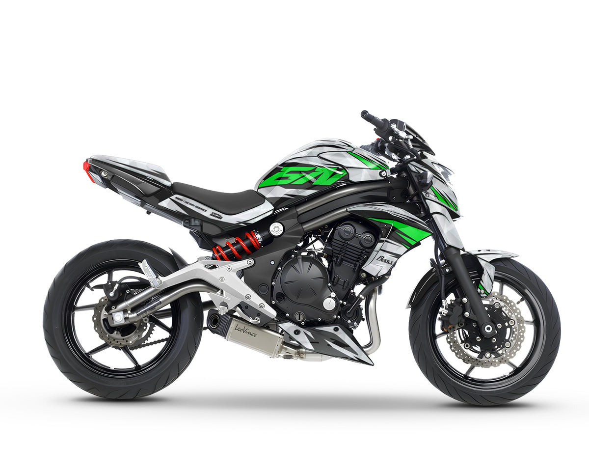 Dekor passend für Kawasaki ER-6N - Wild Edition, Farbe Grün