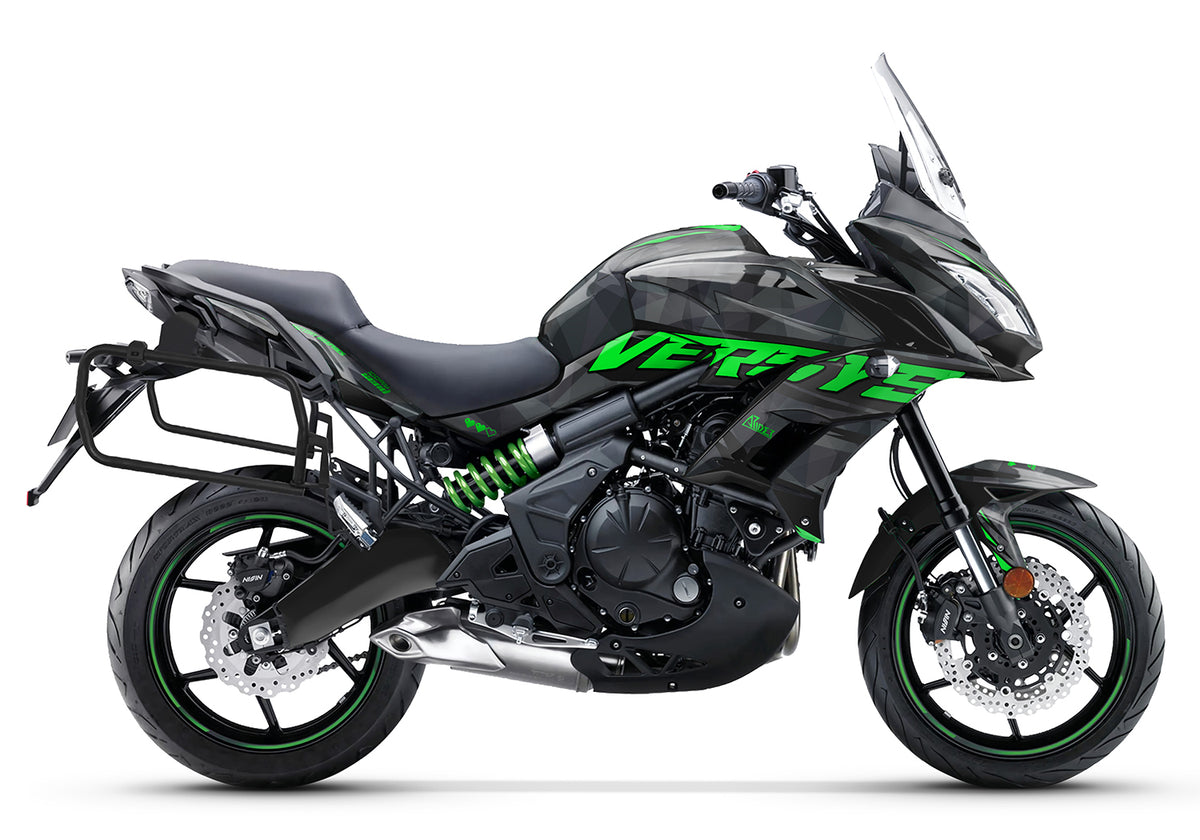 Dekor passend für Kawasaki Versys 650 - Wild Edition, Farbe Schwarz