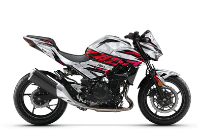 Dekor passend für Kawasaki Z400 - Wild Edition, Farbe Rot