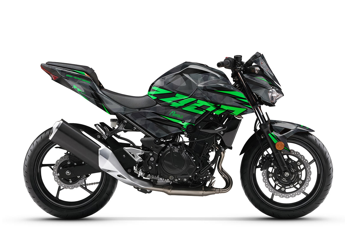 Dekor passend für Kawasaki Z400 - Wild Edition, Farbe Schwarz