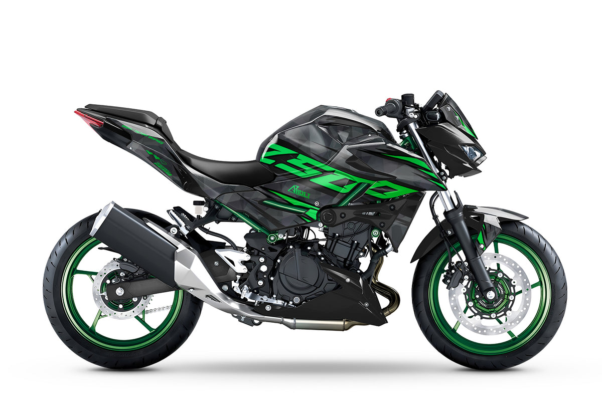 Dekor passend für Kawasaki Z500 - Wild Edition, Farbe Schwarz