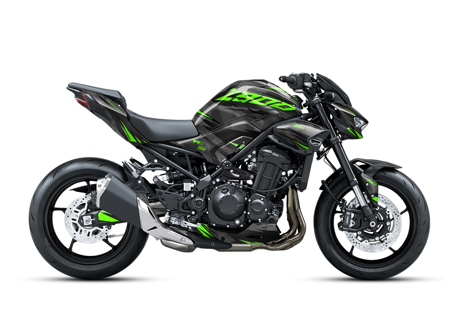 Dekor passend für Kawasaki Z900 - Wild Edition, Farbe Schwarz, Baujahr 2025 - 2026