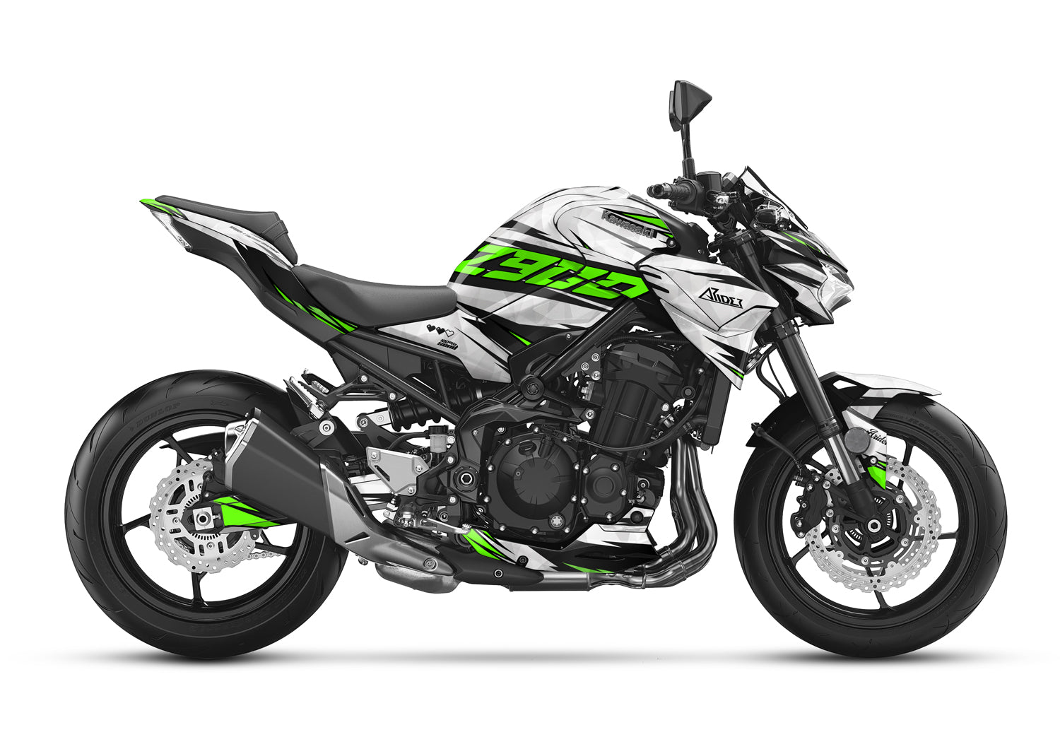 Dekor passend für Kawasaki Z900 - Wild Edition, Farbe Grün, Baujahr 2020 - 2024